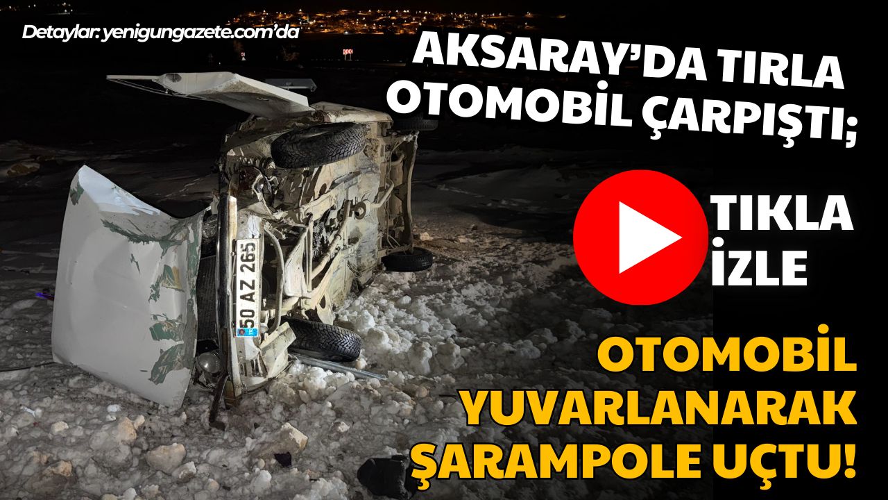 Yeni Çevre Yolu’ndaki kazada otomobil takla atarak şarampole yuvarlandı; yaralı