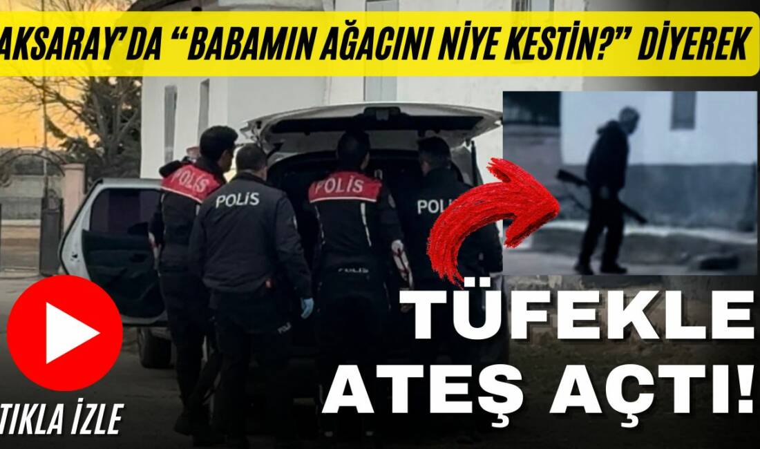 Mehmet Akif Ersoy Mahallesi’nde E. T., babasının ağacını kesen işçilere