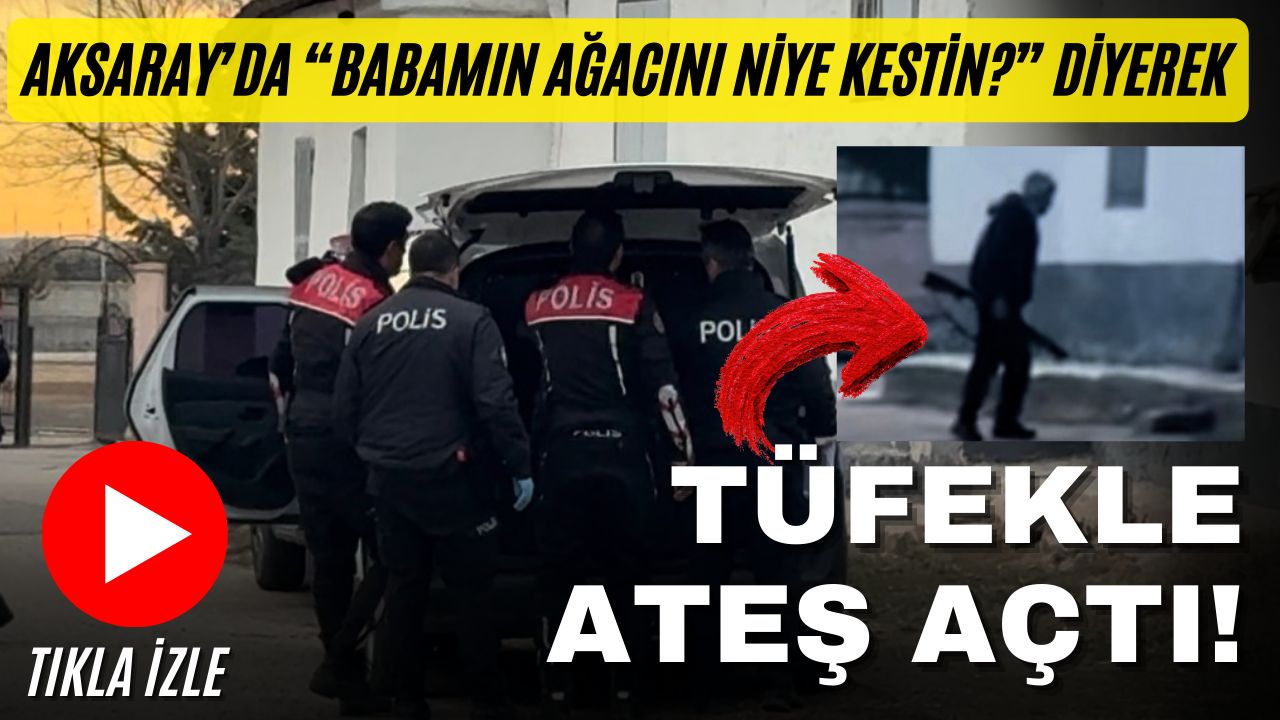 Mehmet Akif Ersoy Mahallesi’nde E. T., babasının ağacını kesen işçilere