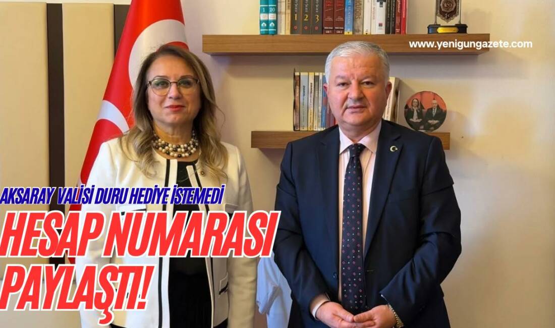 Vali Murat Duru, tebrik ziyaretlerinde çiçek veya çikolata yerine bağış