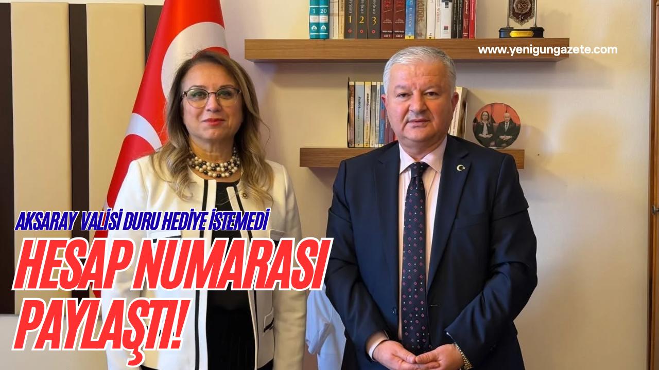Vali Murat Duru, tebrik ziyaretlerinde çiçek veya çikolata yerine bağış