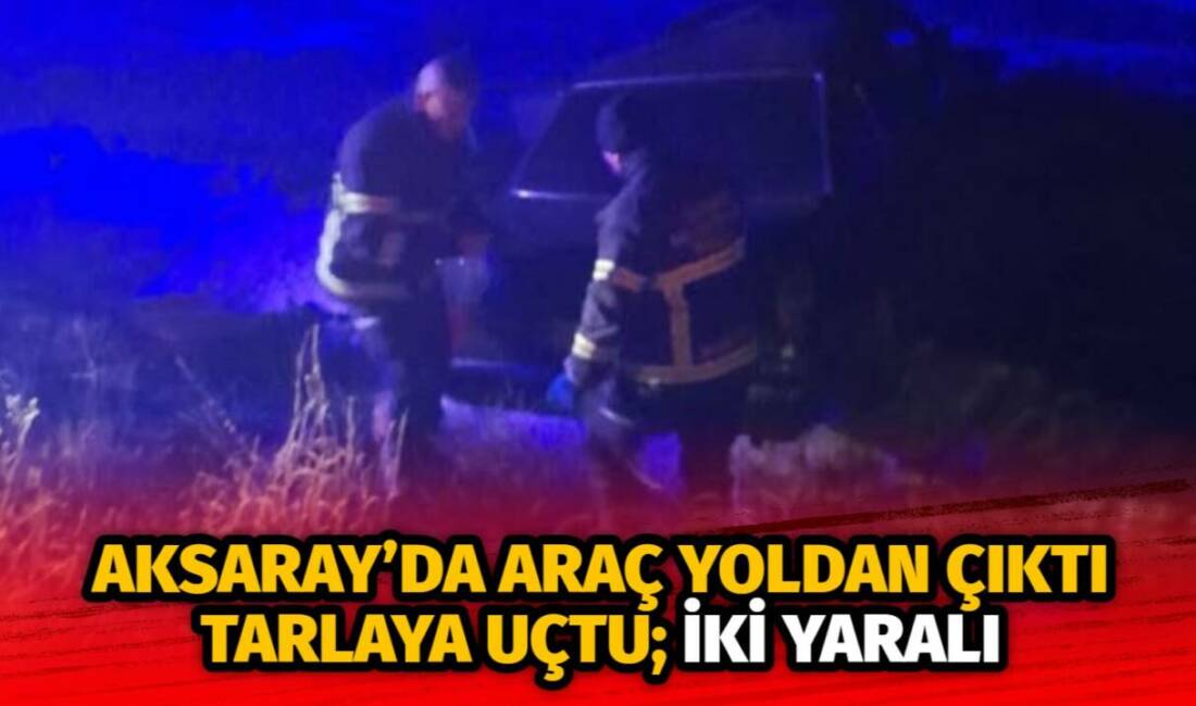Gece saatlerinde tarla yolunda meydana gelen kazada araç kontrolden çıktı;