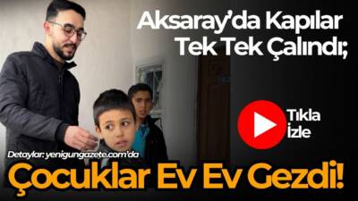 Aksaray’ın Yeşiltömek Köyü’nde görevli imam hatip Hasan Hüseyin Altan’ın çocuklarla