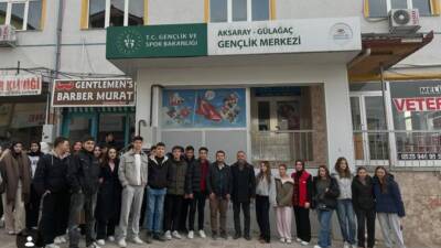 “Okullar Merkezimde” projesi kapsamında Gülağaç Gençlik Merkezi, 75. Yıl Anadolu