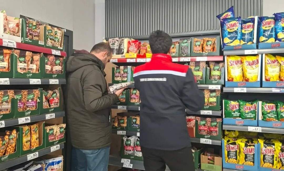 Ortaköy Tarım ve Orman Müdürlüğü ekipleri, market, manav ve kafelerde