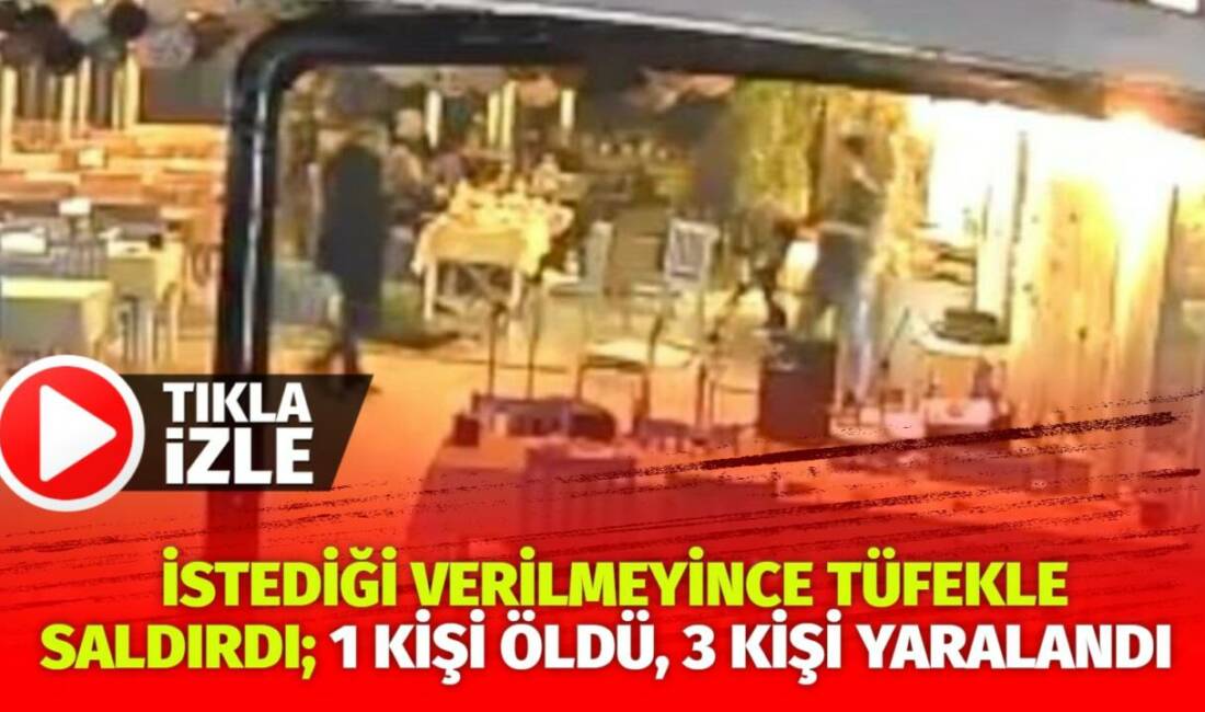 Balıkesir'in Gömeç ilçesinde yaşanan olayda işletme sahibinden alkollü içki isteyen