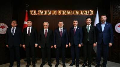 Aksaray  protokol heyeti, Tarım ve Orman Bakanı İbrahim Yumaklı’yı ziyaret