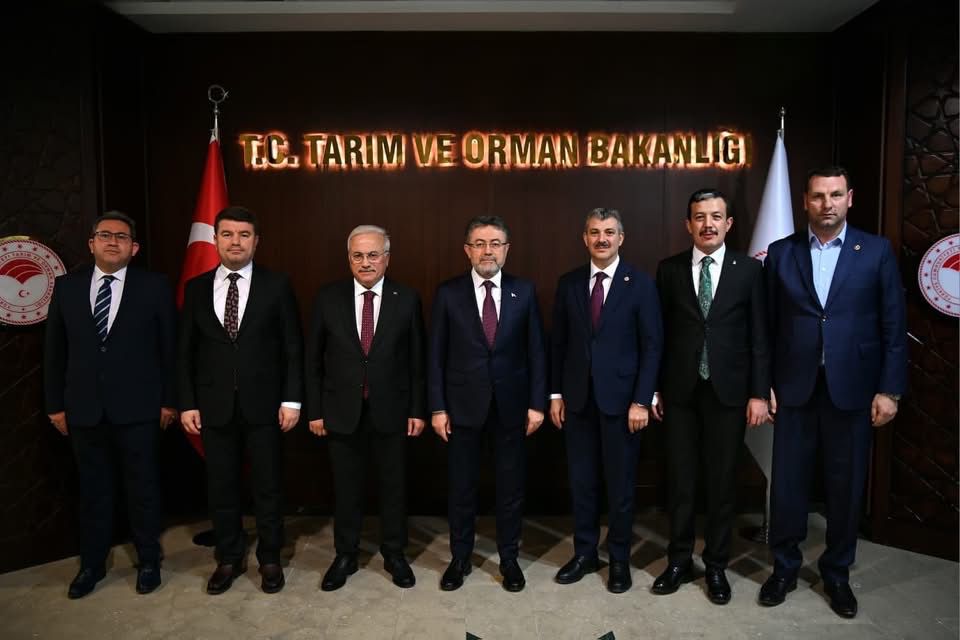 Aksaray  protokol heyeti, Tarım ve Orman Bakanı İbrahim Yumaklı’yı ziyaret