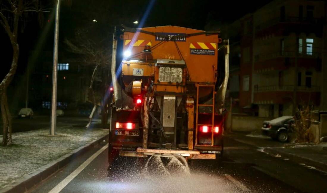 Aksaray genelinde etkisini artıran soğuk hava ve buzlanma riski nedeniyle