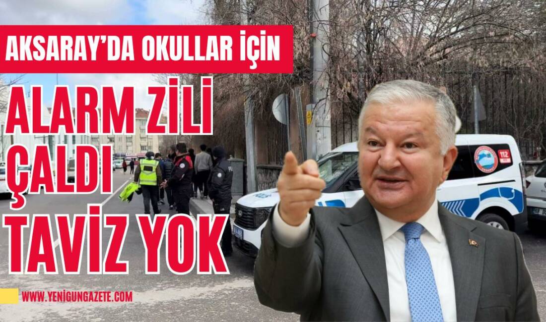 Aksaray’da okul güvenliği için tüm kurumların katılımıyla yapılan toplantıda denetimlerin