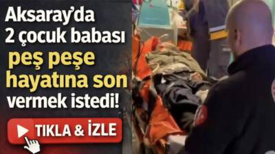 Aksaray’da bunalıma giren kişi ikinci kez intihar girişiminde bulundu. Olay
