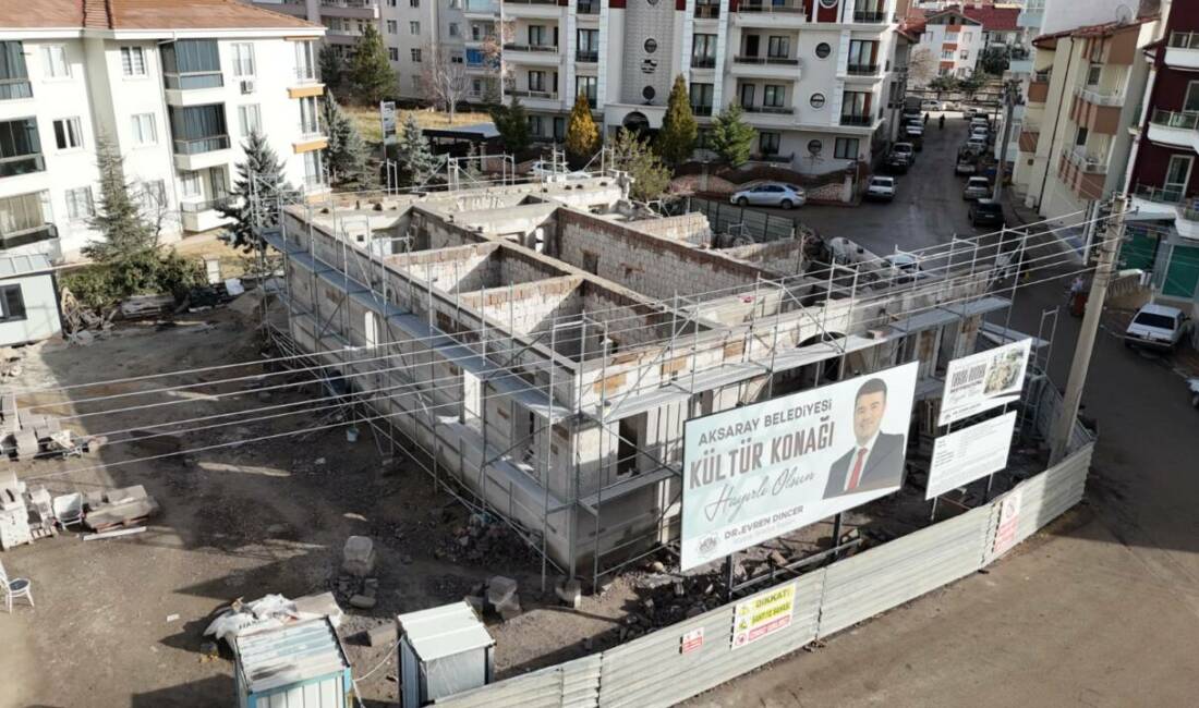 Aksaray Belediyesi, Çerdiğin Mahallesi’nde yıkılmaya yüz tutmuş ve yok olma