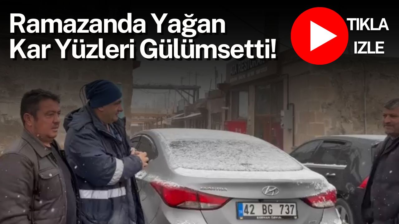 Aksaray’ın Güzelyurt ilçesinde Ramazan ayında yağan kar yağışı, vatandaşları sevindirdi.
