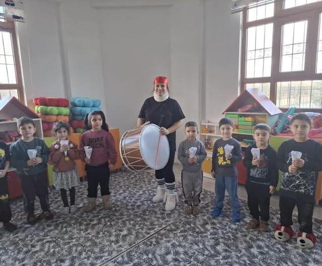 Ağaçören’de bir anaokulunda düzenlenen Ramazan ayı etkinlikleri, küçük yaş grubundaki