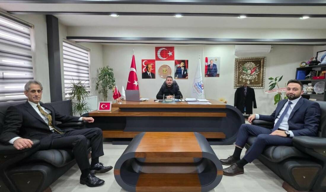 Ortaköy Belediye Başkanı Ahmet Koyuncu, İlçe Millî Eğitim Müdürü Mehmet