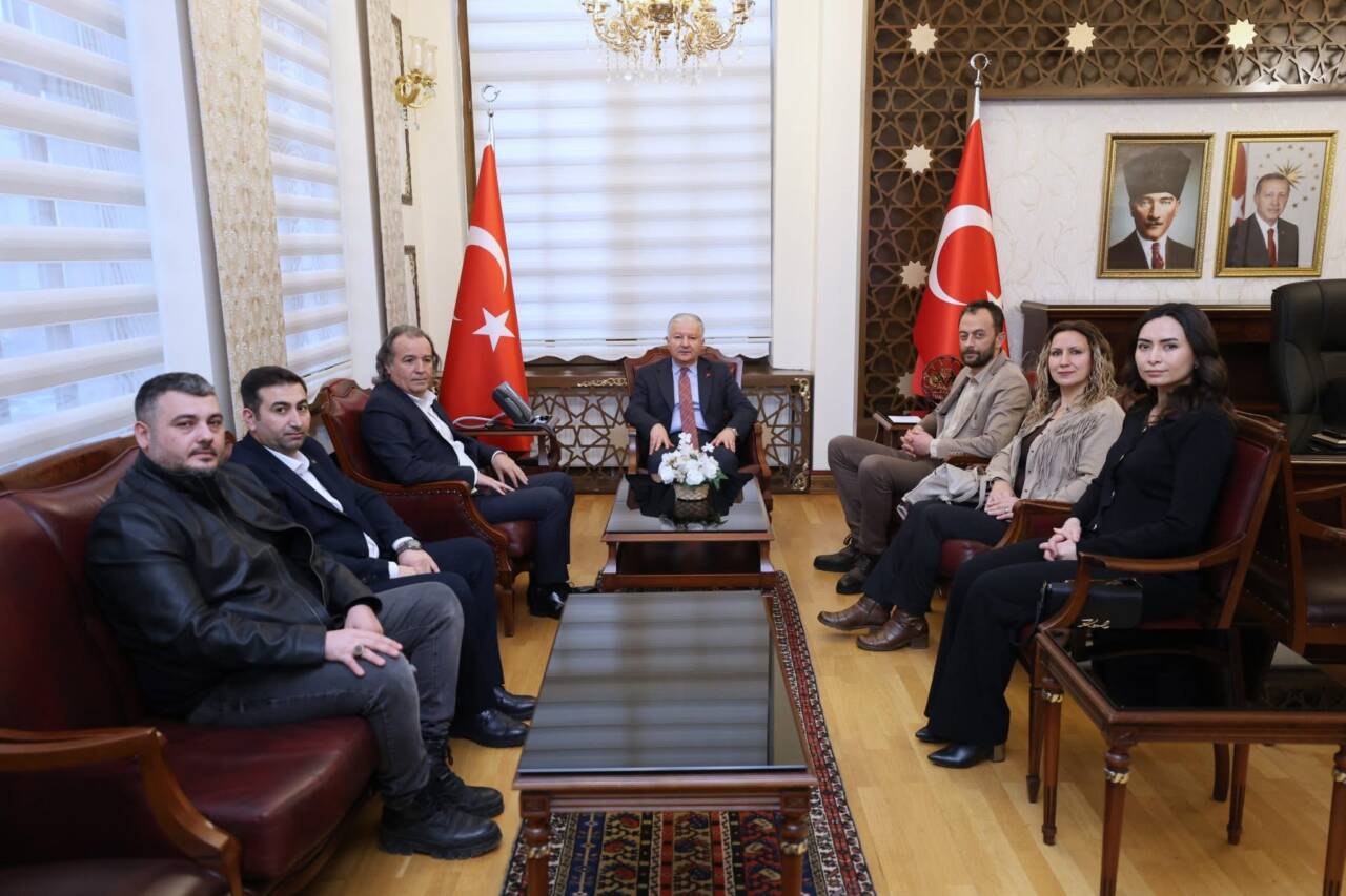 TMMOB heyeti, Vali Murat Duru ile deprem, jeotermal kaynaklar, obruklar