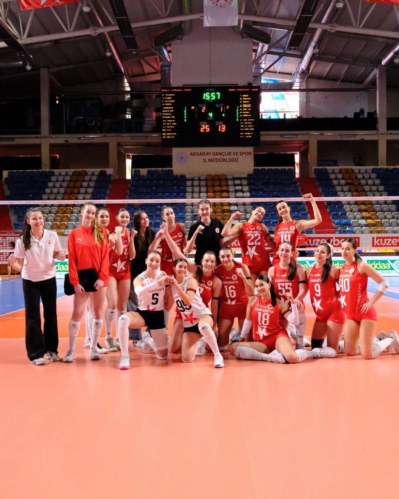 Kuzeyboru Maxipipe, Aksaray’da TED Ankara Koleji’ni 3-1 yenerek 44 puanla