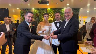 Ortaköy belediye başkan yardımcısı Emre Demirci ile Şehit Salih Uslu