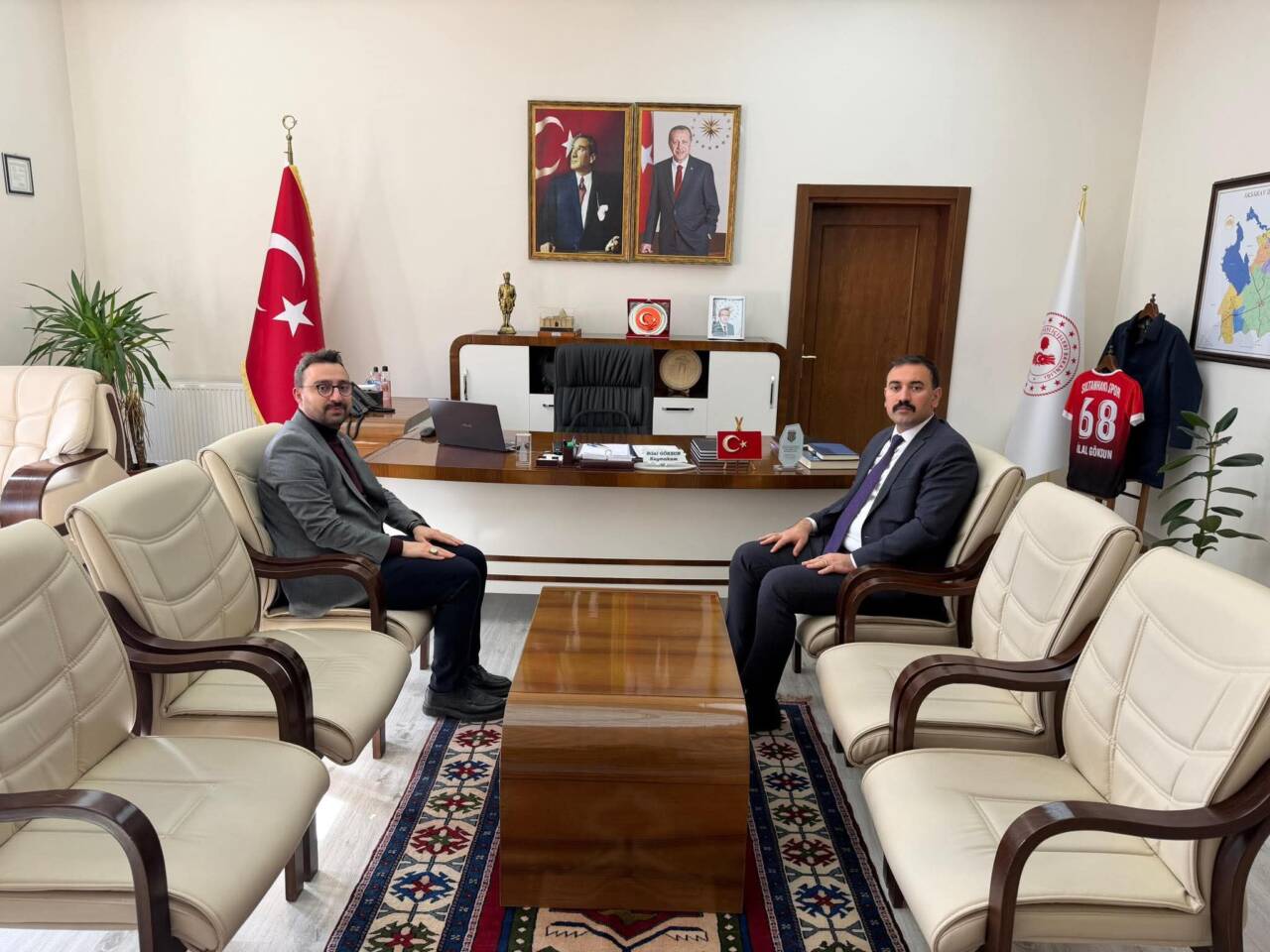 Sultanhanı Kaymakamlığı, Kültür ve Turizm İl Müdürü Abdullah Oğuz’u makamda