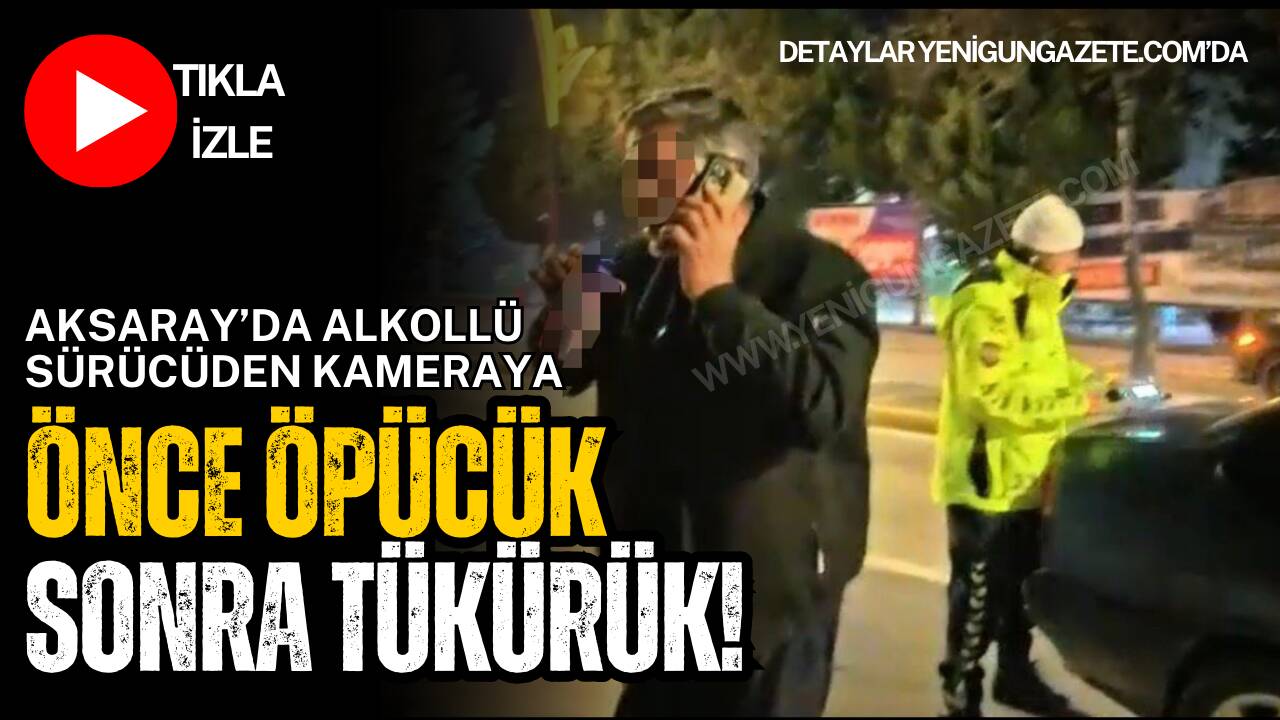 Aksaray’da hem kendi canını hemde başkalarının canını tehlikeye atarak direksiyon