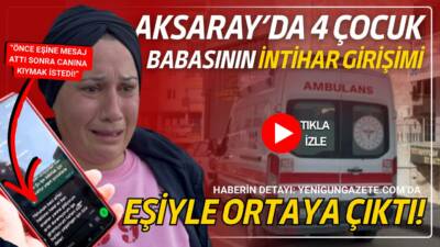 Aksaray’da 33 yaşındaki dört çocuk babası, işten çıkarılmasının ardından ilaç