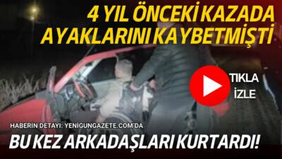 Laleli Mahallesi’nde direksiyon hâkimiyetini kaybeden engelli sürücünün aracı şarampole düştü
