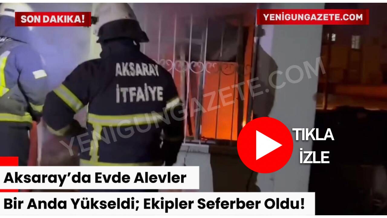 Aksaray Hasas Mahallesi’ndeki evin müştemilatında çıkan yangın paniğe yol açtı;