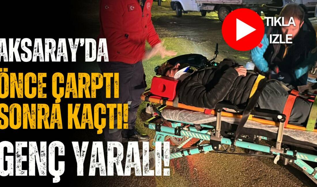 Hacılarharmanı Mahallesi’nde motosiklete çarpan araç olay yerinden kaçtı; yaralı sürücü