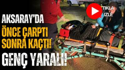 Hacılarharmanı Mahallesi’nde motosiklete çarpan araç olay yerinden kaçtı; yaralı sürücü