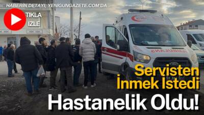 Yavuz Sultan Selim Mahallesi Organize Sanayi Yolu’nda servisten inen 18