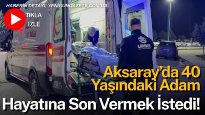 Hamidiye Kırımlı Mahallesi’nde bunalıma giren 40 yaşındaki bir kişi, yakınlarının