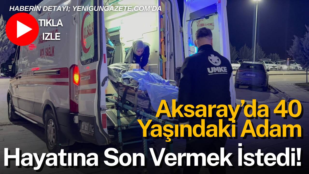 Hamidiye Kırımlı Mahallesi’nde bunalıma giren 40 yaşındaki bir kişi, yakınlarının