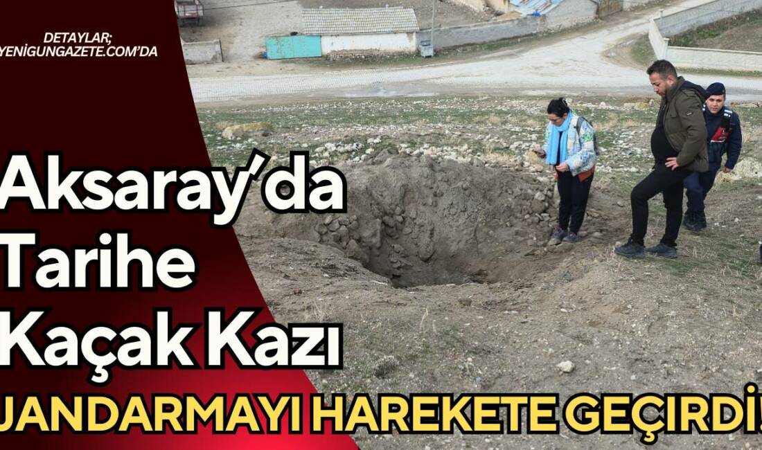 Aksaray'ın Eskil ilçesine bağlı Böğet köyünde bulunan tarihi höyükte yapılan