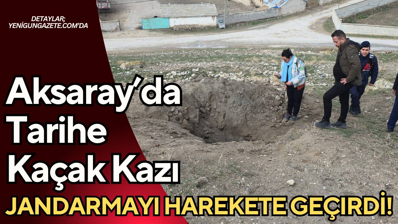 Aksaray'ın Eskil ilçesine bağlı Böğet köyünde bulunan tarihi höyükte yapılan