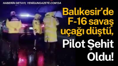 Balıkesir’de 9. Ana Jet Üssü’nden kalkan F-16 tipi savaş uçağı