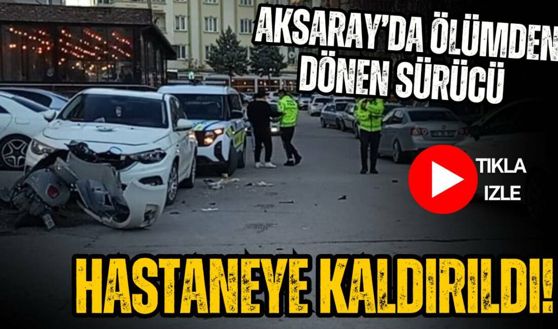 Taşpazar Mahallesi’ndeki kavşakta otomobil ile motosikletin çarpıştığı kazada motosiklet sürücüsü