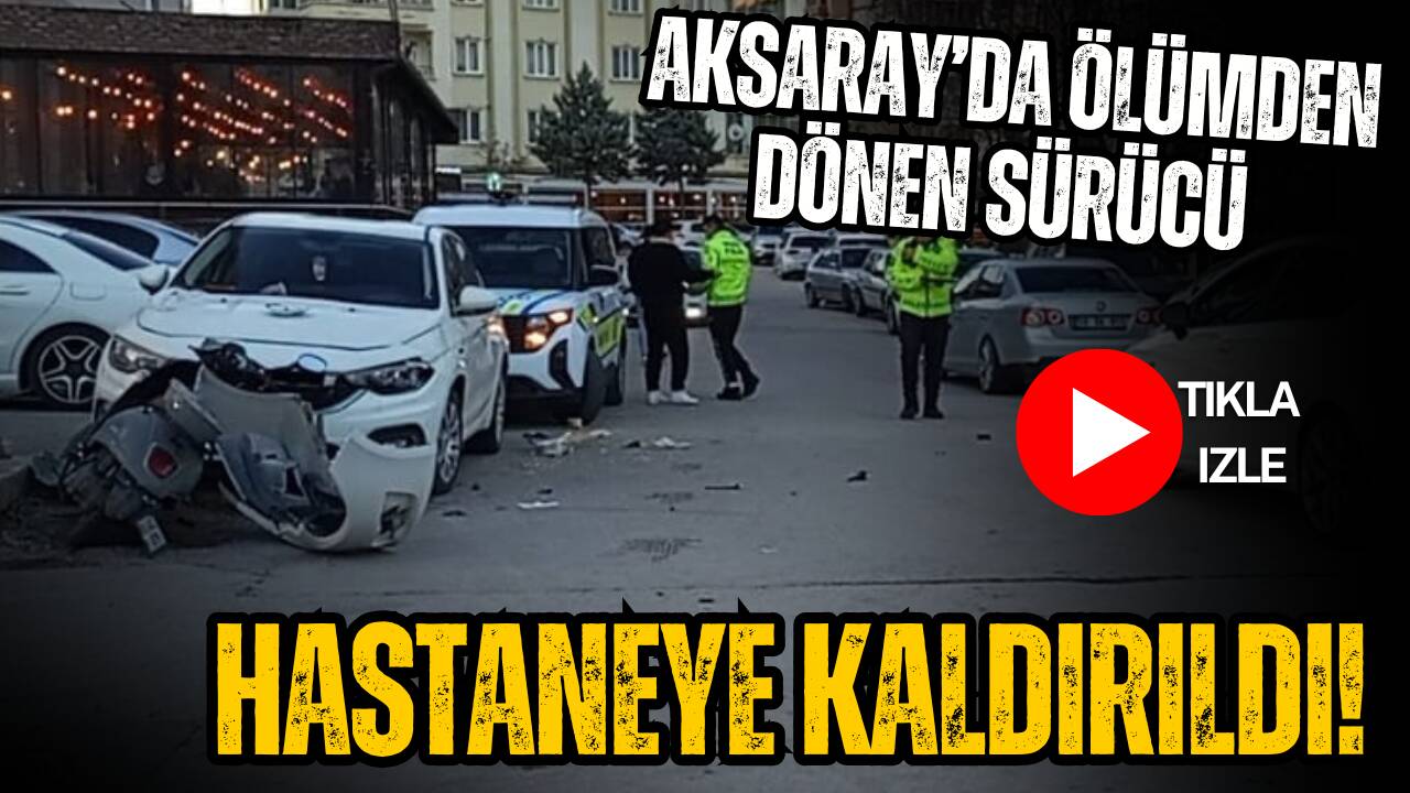 Taşpazar Mahallesi’ndeki kavşakta otomobil ile motosikletin çarpıştığı kazada motosiklet sürücüsü