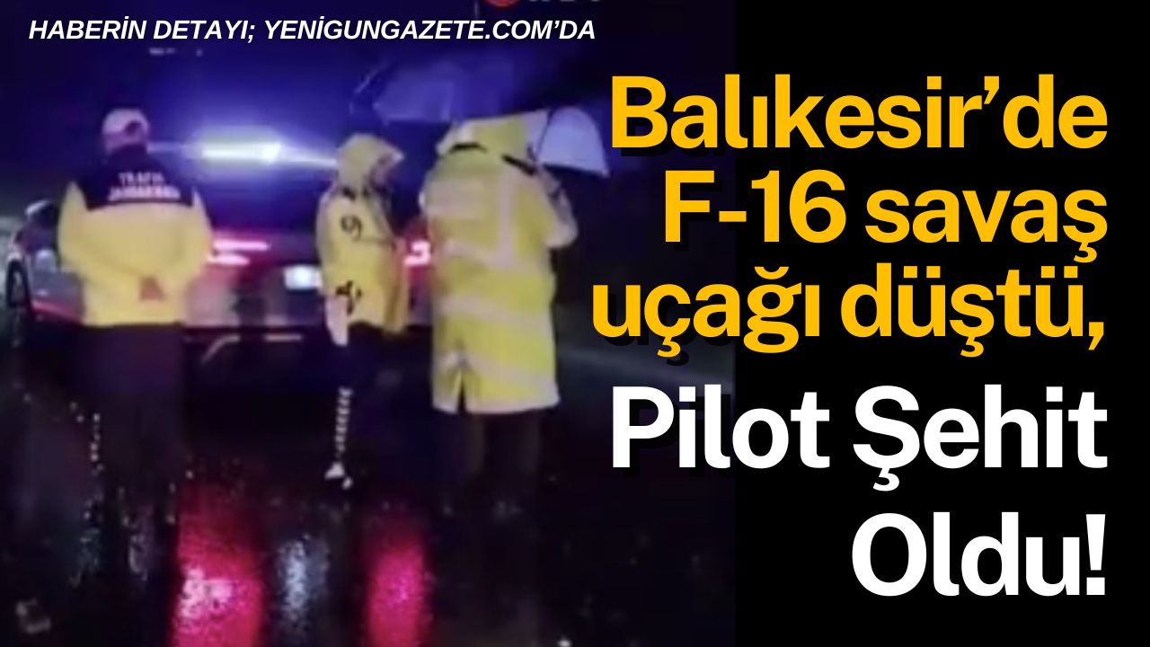 Balıkesir’de 9. Ana Jet Üssü’nden kalkan F-16 tipi savaş uçağı