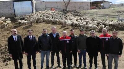 KOP destekli Portatif Ağıllar Projesi ile 200 koyunluk işletme ziyaret