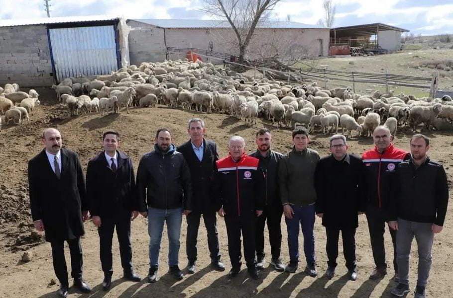 KOP destekli Portatif Ağıllar Projesi ile 200 koyunluk işletme ziyaret