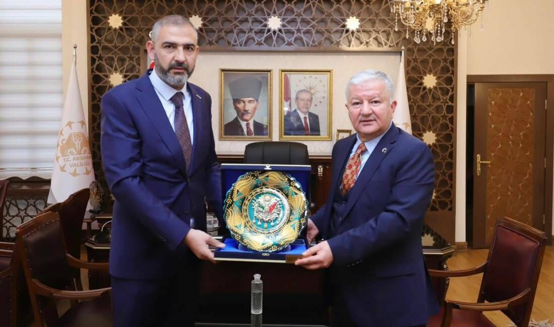 MÜSİAD Aksaray Başkanı Av. Sefa Göktaş ve yönetimi, Aksaray Valisi