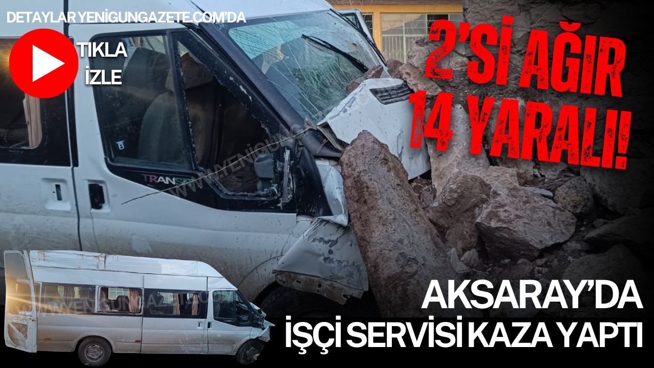 Gülağaç’ta tarım işçilerini taşıyan minibüs bahçe duvarına çarptı; 14 kişi