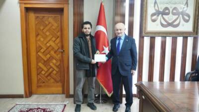 İl Müftüsü Veysel Işıldar, Aksaray Üniversitesindeki uluslararası öğrencilerle bir araya