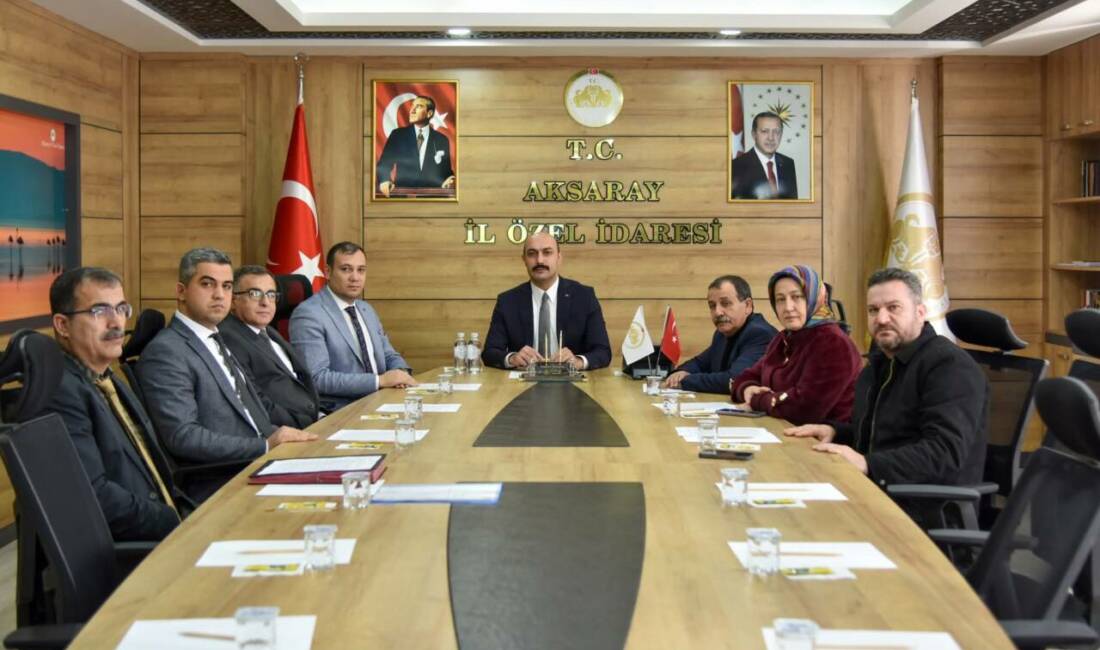 Aksaray İl Özel İdaresi bünyesinde gerçekleştirilen İl Encümen Toplantısı, Vali