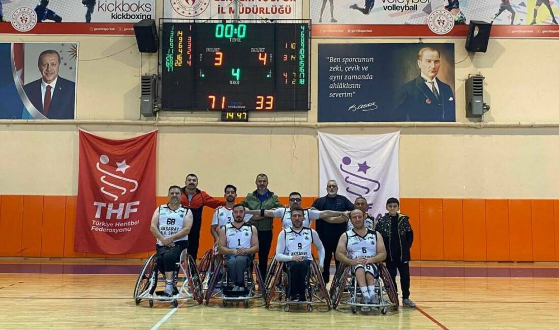Aksaray Belediyespor, ligin 4. haftasında Yozgat Sorgun Belediyespor’u 71-33 mağlup