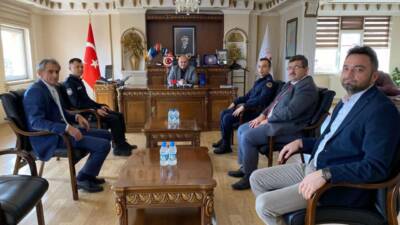 Ortaköy İlçe Milli Eğitim Müdürü Mehmet Uzun ve İlçe Milli