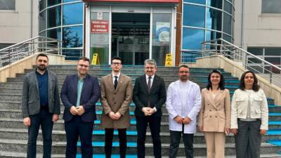 İl Sağlık Müdürü Dr. Abdullah Güleç, beraberinde Ortaköy İlçe Sağlık