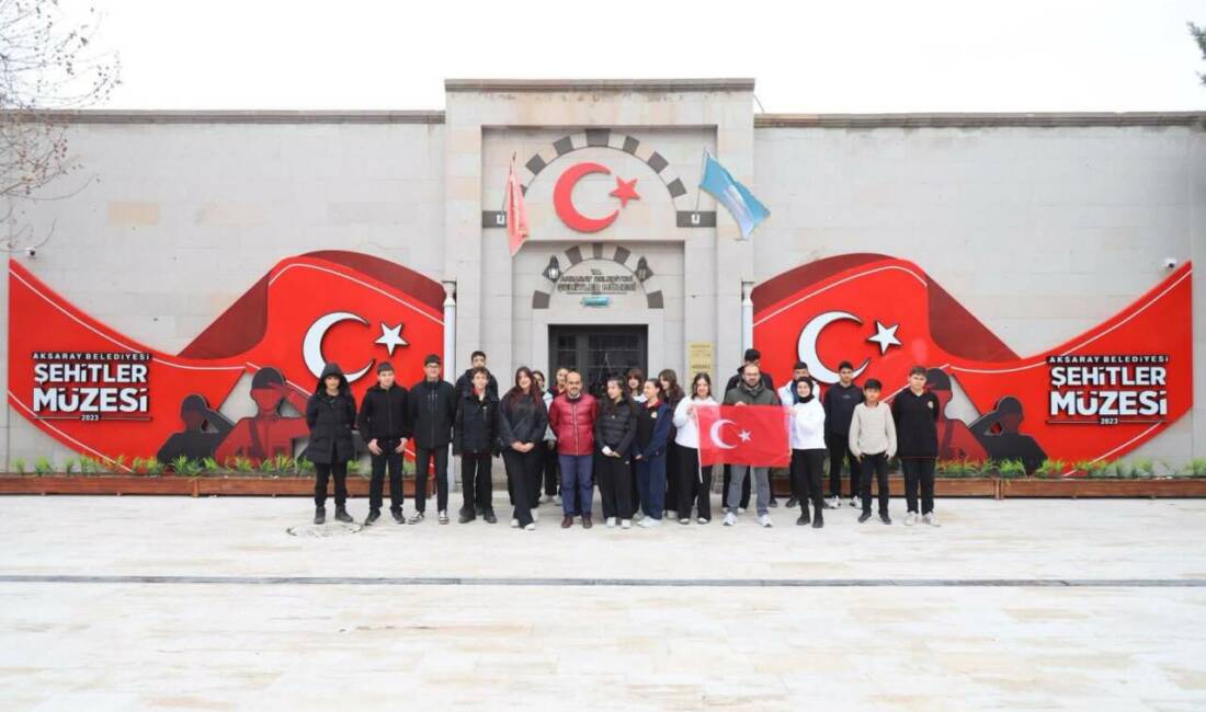 Aksaray’da eğitim gören öğrenciler, Şehitler Müzesini ziyaret etti.