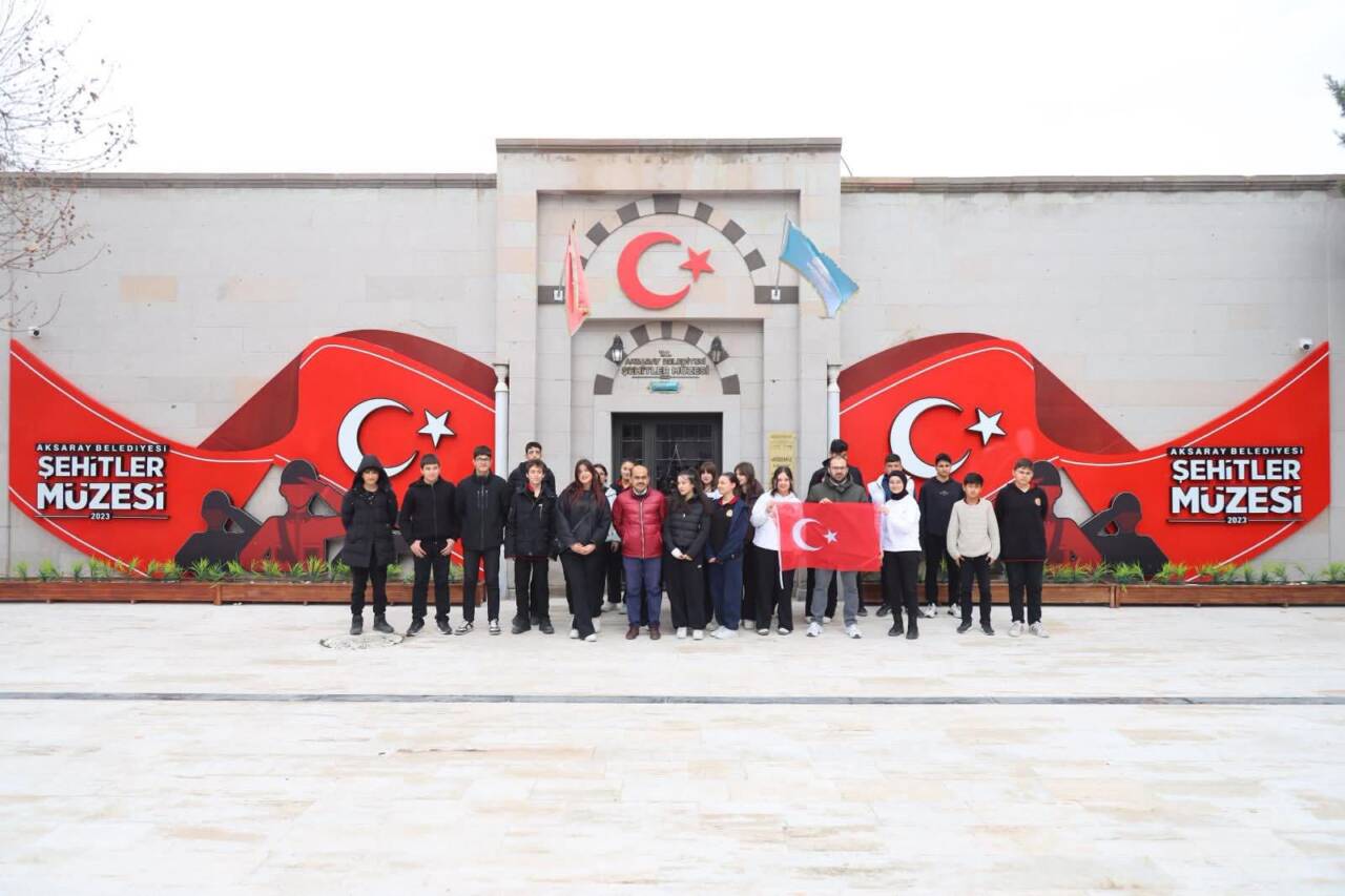 Aksaray’da eğitim gören öğrenciler, Şehitler Müzesini ziyaret etti.