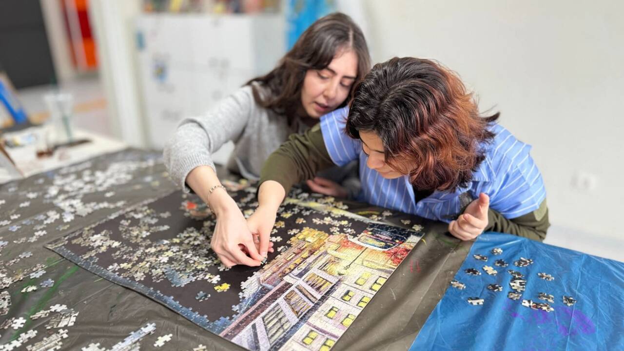 Aksaray Belediyesi tarafından hayata geçirilen Engelsiz Yaşam Merkezinde özel bireyler,